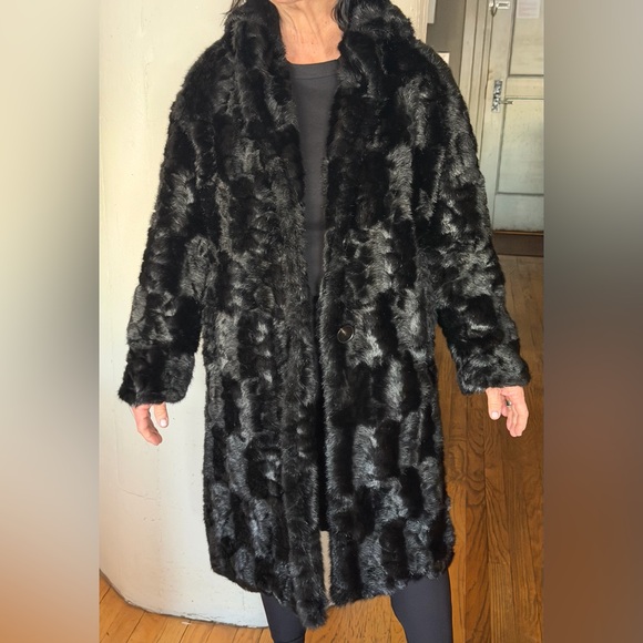 Zara Long Faux Coat. - Picture 2 of 6